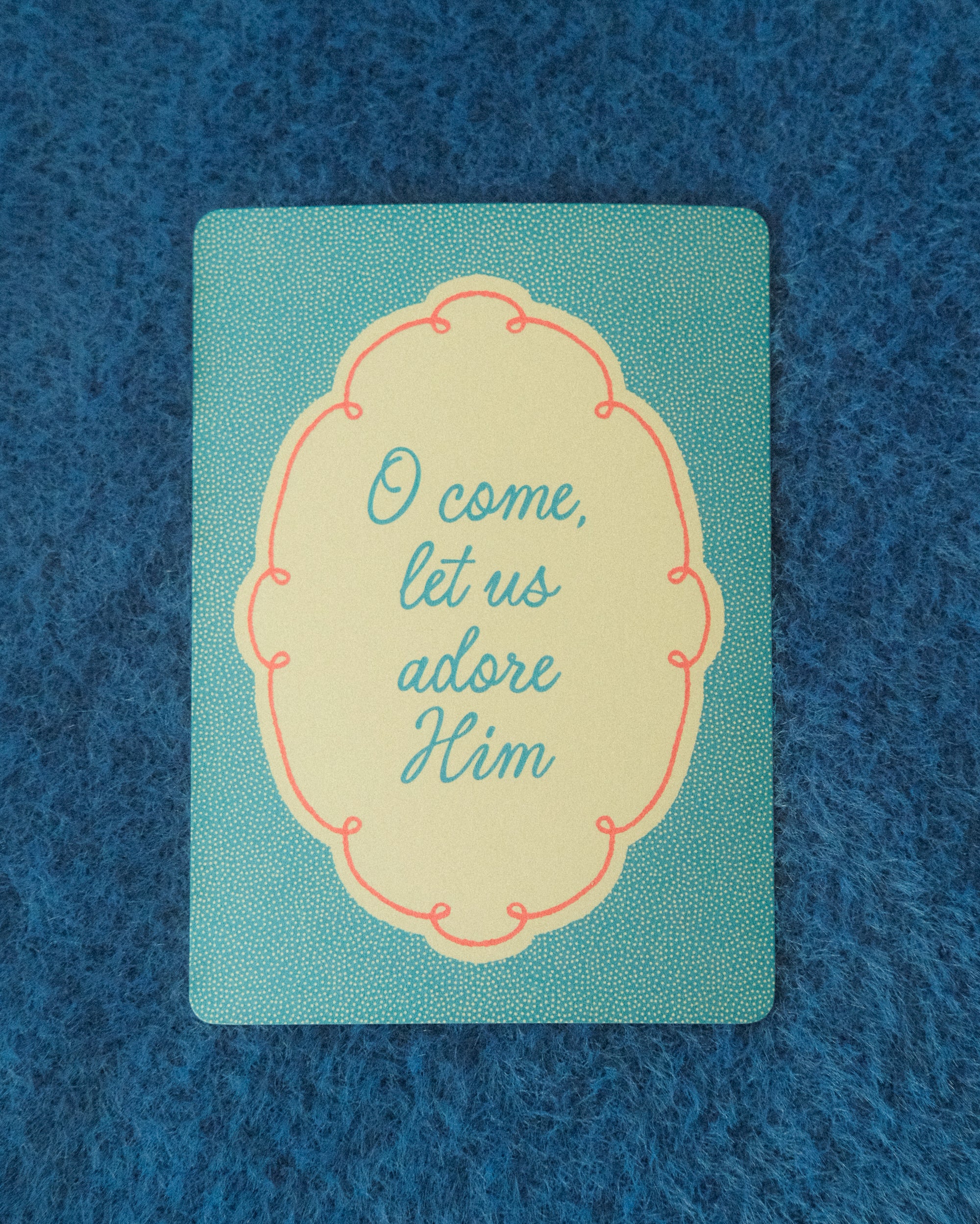 O, Come Let Us Adore Him Postcard