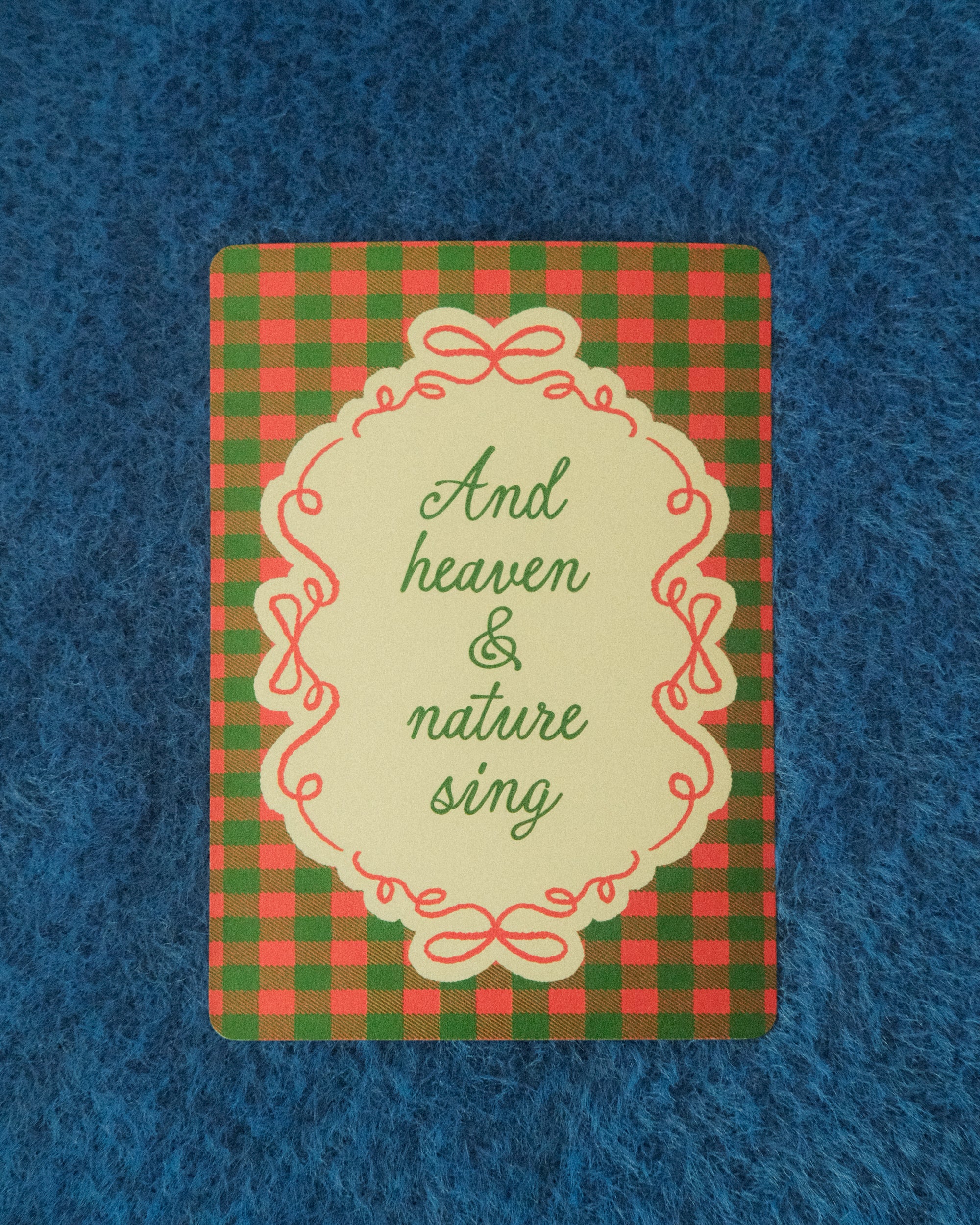And Heaven And Nature Sing Postcard