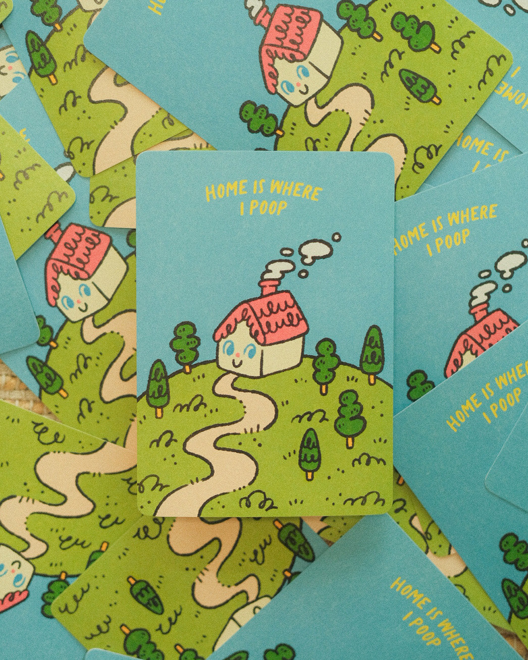 Home is Where I Poop Postcard