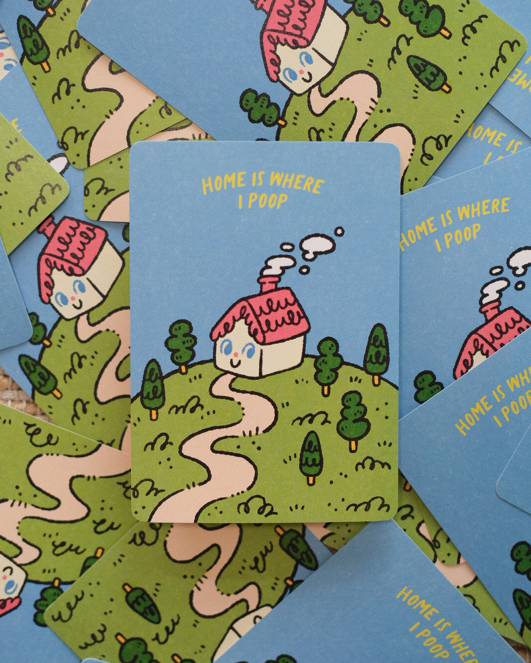 Home is Where I Poop Postcard