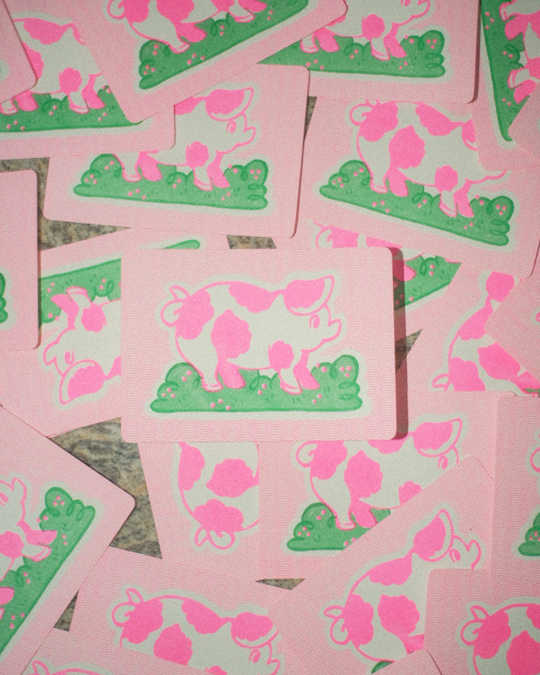 Pretty Piggy Postcard