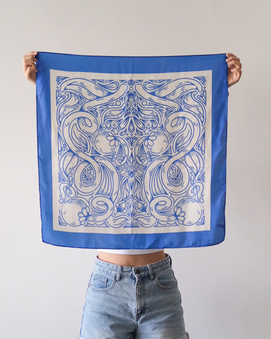 Flourish Scarf (Blue)