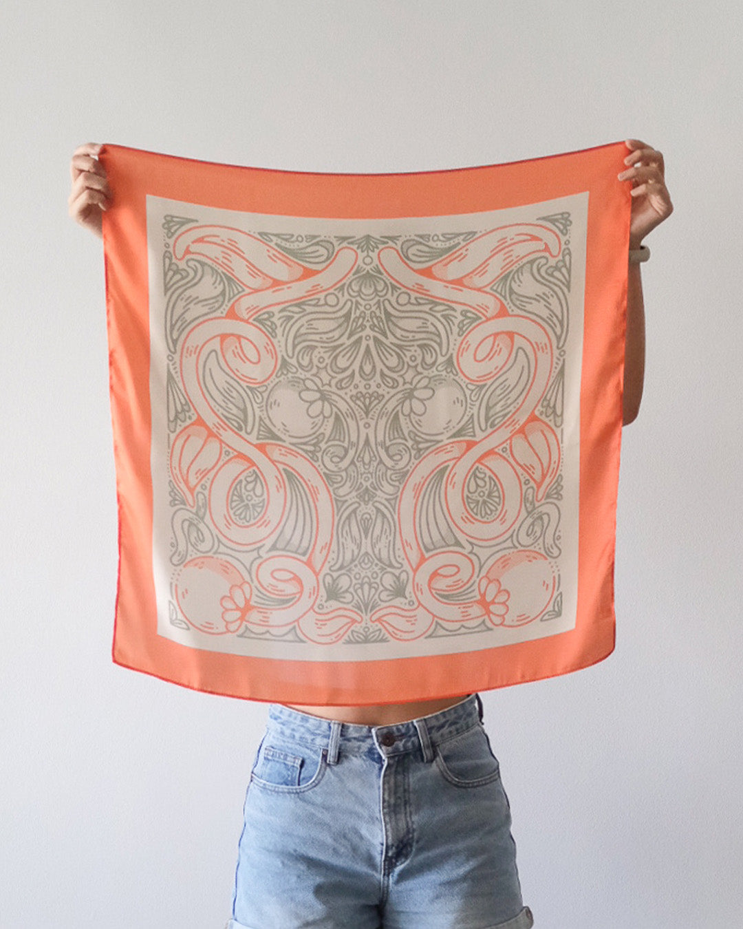 Flourish Scarf (Orange)